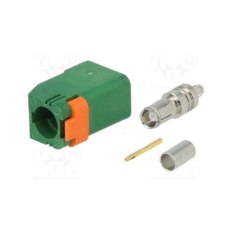 1 pcs x MOLEX - 734036264 - Connector: FAKRA, female, plug, crimped, Polarisation: E-Green