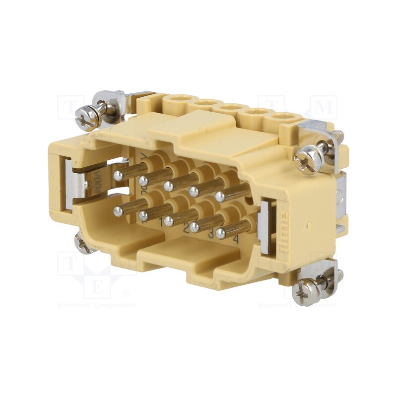 1 pcs x ILME - JNEM 10 - Connector: HDC, male, JEI, PIN: 10, 10+PE, size 57.27, 16A, 500V