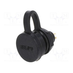 1 pcs x WEIPU - SA612/S4B - Socket, SA6, female, PIN: 4, IP67, 3A, soldering, 30V, 0.5mm2