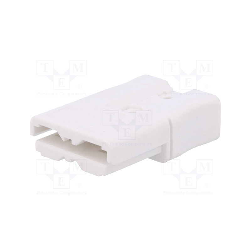 1 pcs x ANDERSON POWER PRODUCTS - SBS50WHT - Plug, DC supply, SBS® 50, hermaphrodite, w/o contacts, for cable