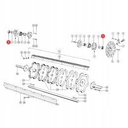 Drum nut for threshing machine Claas 610359 1 unit
