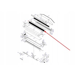 D28380107 threshing drum sealing rubber