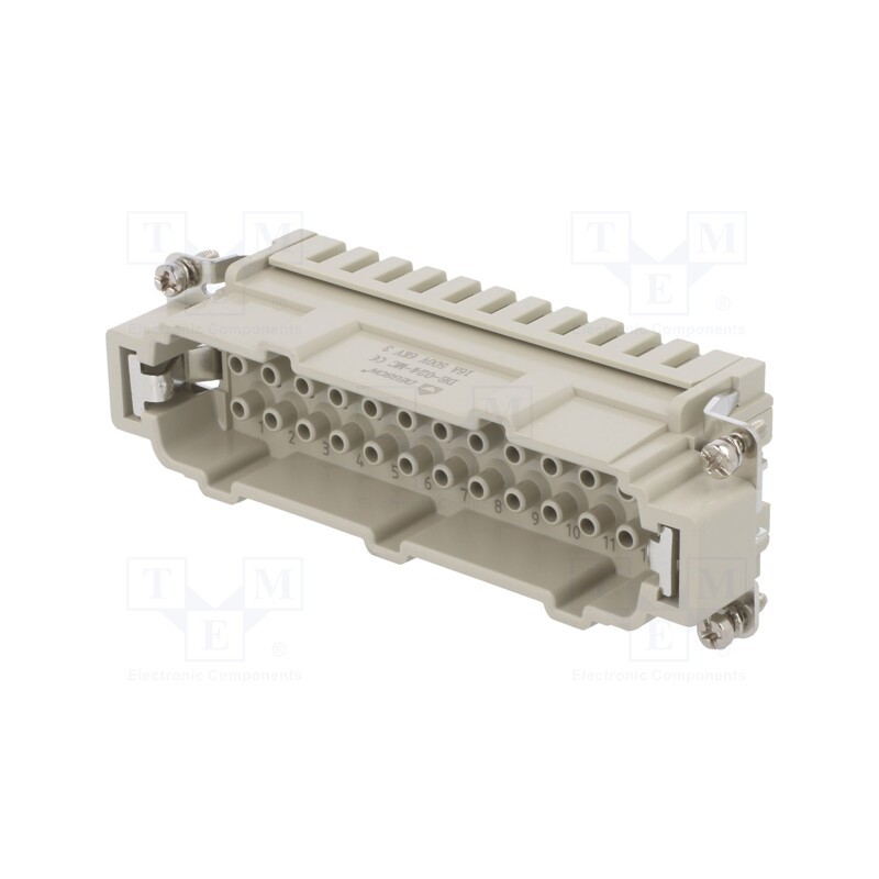 1 pcs x DEGSON ELECTRONICS - DE-024-MC - Connector: HDC, contact insert, male, DE, PIN: 24, 24+PE, size D24B