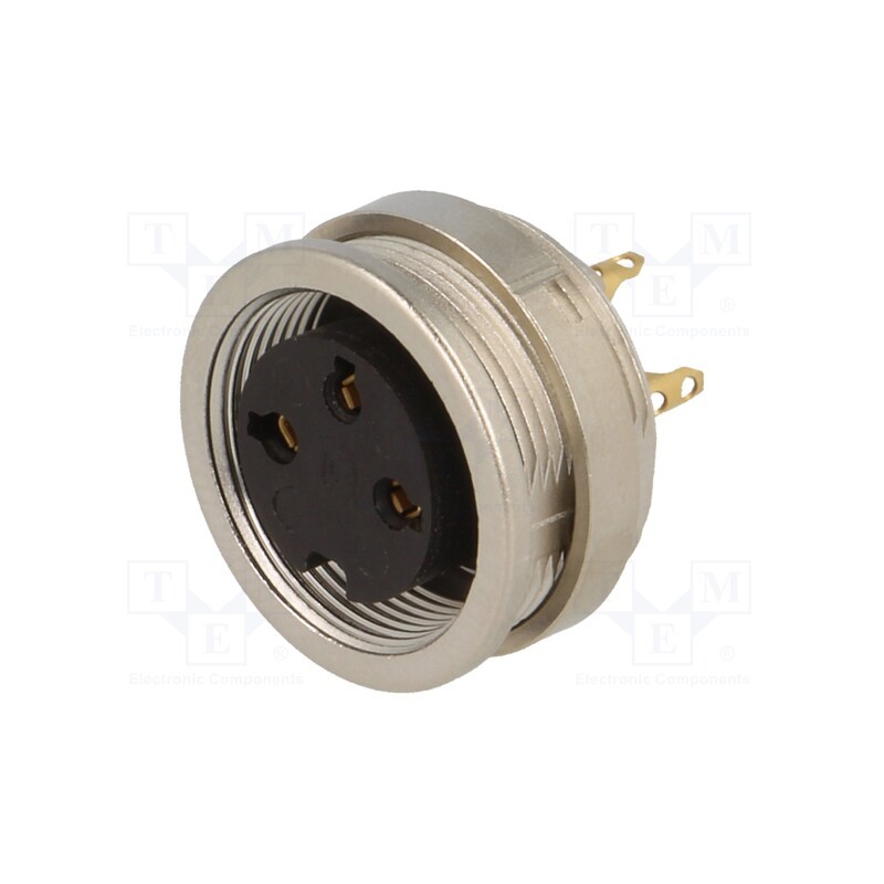 1 pcs x LUMBERG - 0304 03 - Connector: M16, socket, female, soldering, PIN: 3, 5A, 250V, IP68