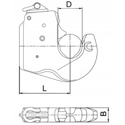 Category 1 2 cbm coupling hook