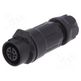 1 pcs x LUTRONIC - 2199 - Connector: circular, plug, size 12, 02, female, PIN: 4, for latch