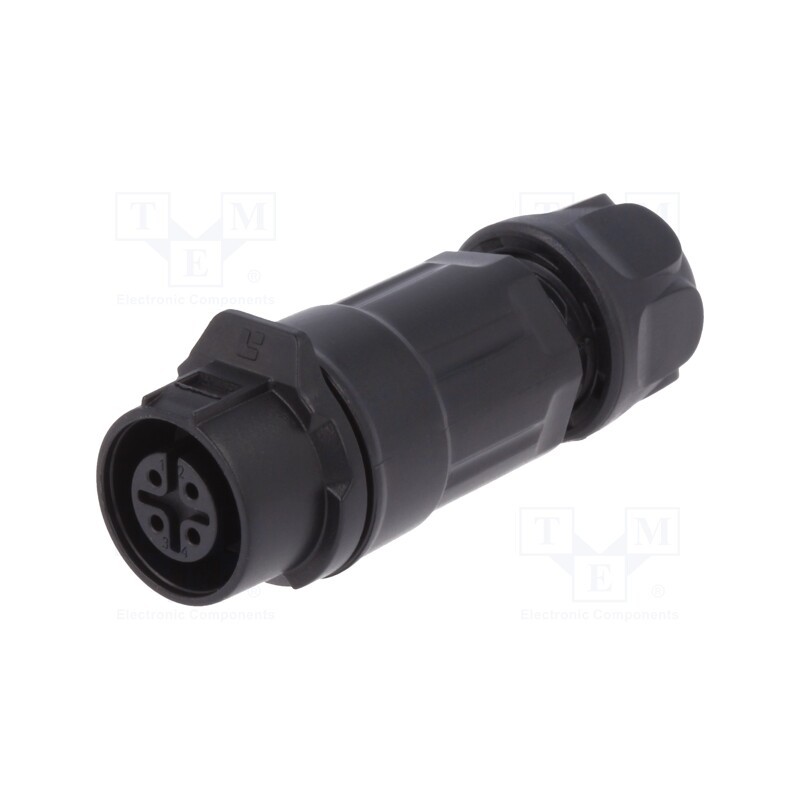 1 pcs x LUTRONIC - 2199 - Connector: circular, plug, size 12, 02, female, PIN: 4, for latch