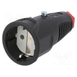 1 pcs x PCE - 2510-SR - Connector: AC supply, female, socket, 2P+PE, 250VAC, 16A, for cable
