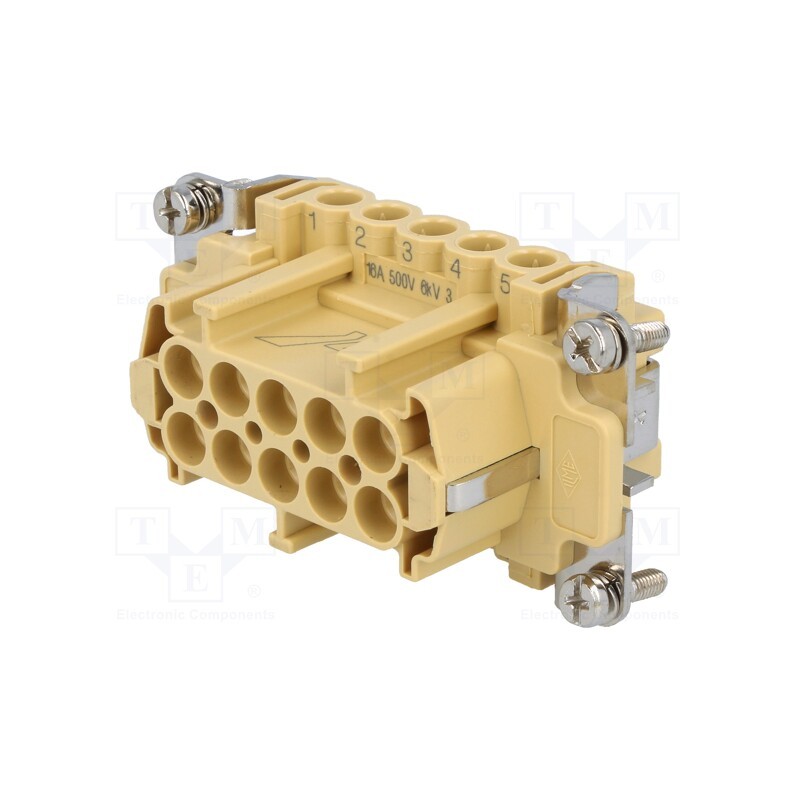1 pcs x ILME - JNEF 10 - Connector: HDC, female, JEI, PIN: 10, 10+PE, size 57.27, 16A, 500V
