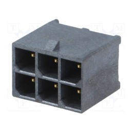 1 pcs x MOLEX - 1720650206 - Socket, wire-board, male, Mega-Fit, 5.7mm, PIN: 6, UL94V-0, 23A, THT