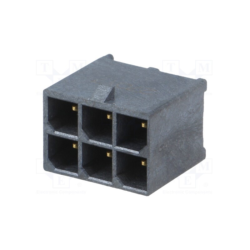 1 pcs x MOLEX - 1720650206 - Socket, wire-board, male, Mega-Fit, 5.7mm, PIN: 6, UL94V-0, 23A, THT