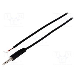 1 pcs x CLIFF - FC68122C - Plug, Jack 3,5mm x 16,8mm, male, stereo special,with lead, 2m