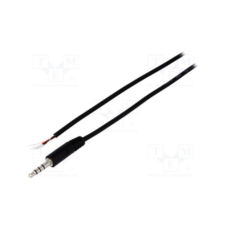 1 pcs x CLIFF - FC68122C - Plug, Jack 3,5mm x 16,8mm, male, stereo special,with lead, 2m