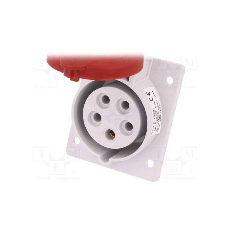 1 pcs x PAWBOL - B.1056 - Connector: AC supply 3-phase, socket, female, 16A, 400VAC, IP44