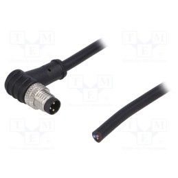 1 pcs x DEGSON ELECTRONICS - PM-M8A-03P-MM-SR7A01-00A(H) - Connector: M8, male, PIN: 3, angled 90°, plug, 3A, IP65,IP67, 60V, 1m