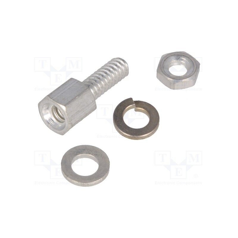 1 pcs x TE Connectivity - 167501-2 - Threaded head screw, Thread len: 7.9mm, Thread: UNC 4-40