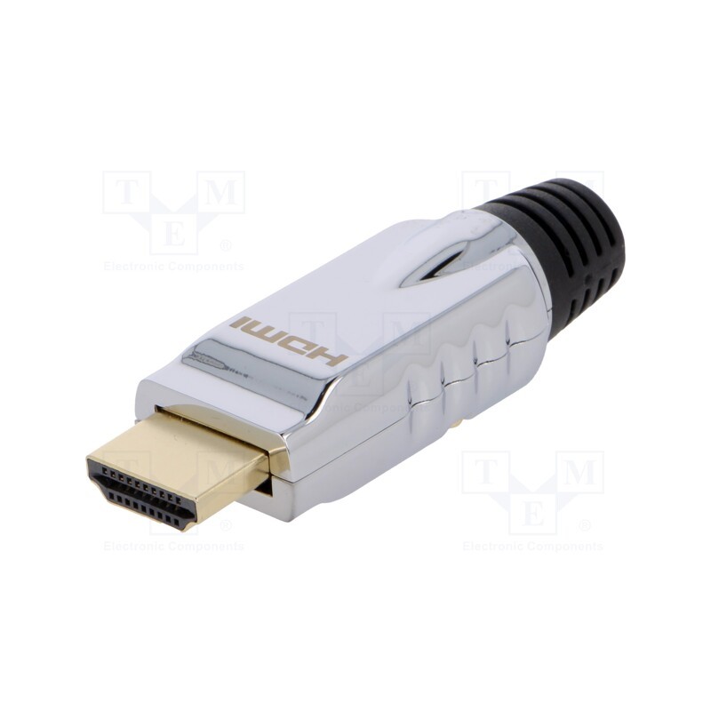 1 pcs x LOGILINK - CHP001 - Connector: HDMI, plug, male, with strain relief, gold-plated