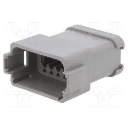1 pcs x BULGIN - PX0106P12AGY - Connector: wire-wire, PX0, male, plug, for cable, PIN: 12, grey, IP68