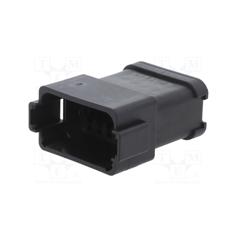 1 pcs x BULGIN - PX0106P12ABK - Connector: wire-wire, PX0, male, plug, for cable, PIN: 12, black