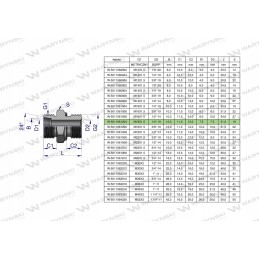 Hydraulic connection m18x1 5 12l x 1 4 Warynski