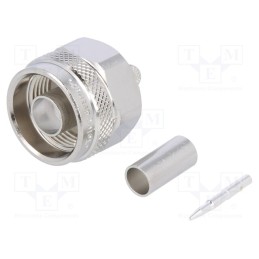1 pcs x TELEGu00c4RTNER - J01020A0108 - Plug, N, male, straight, 50Ω, B9907,KX15,RG58C/U, crimped, PTFE