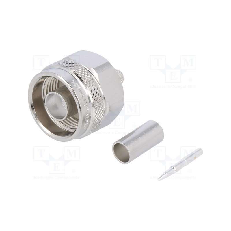 1 pcs x TELEGu00c4RTNER - J01020A0108 - Plug, N, male, straight, 50Ω, B9907,KX15,RG58C/U, crimped, PTFE