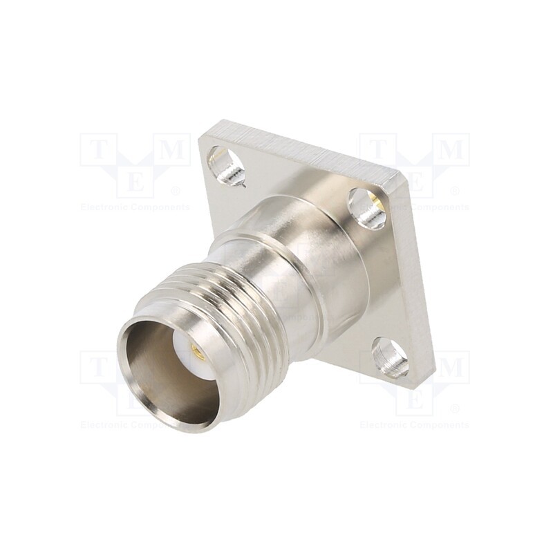 1 pcs x AMPHENOL RF - 122248 - Socket, TNC, female, straight, 50Ω, soldering, PTFE, gold-plated