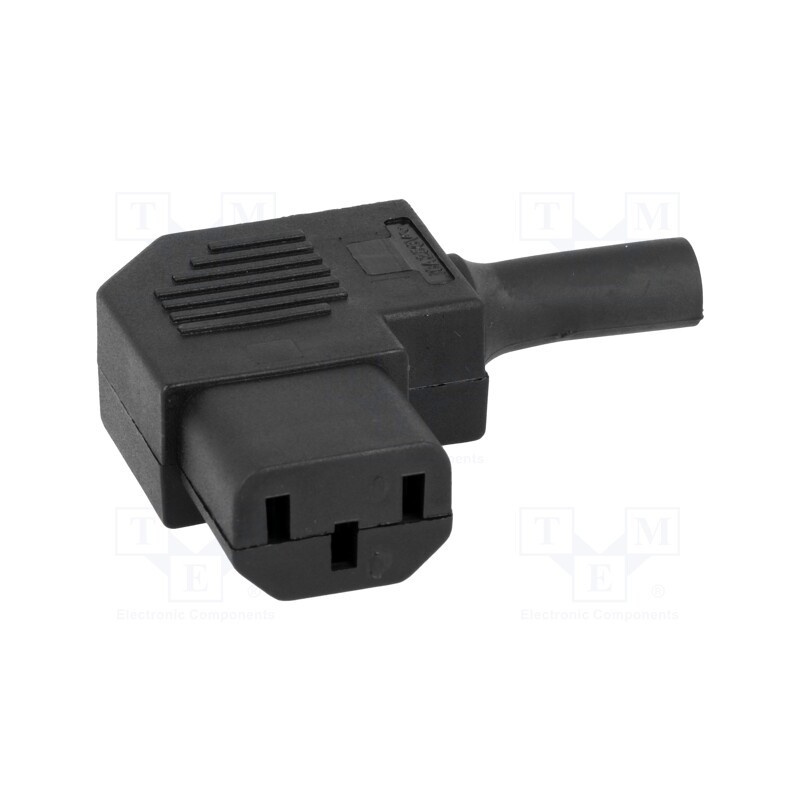 1 pcs x BULGIN - PX0587/SE - Connector: AC supply, plug, female, 10A, 250VAC, IEC 60320, C13 (F)