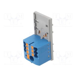 1 pcs x PHOENIX CONTACT - PTFIX 6/6X2,5-NS35 BU 3273068 - Splice terminal: distribution block, 2.5mm2,6mm2, ways: 1, blue