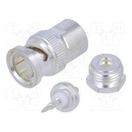 1 pcs x TE Connectivity - 1-1478403-0 - BNC Str Plg PS 75Ohm Silver RG179B/U, 18