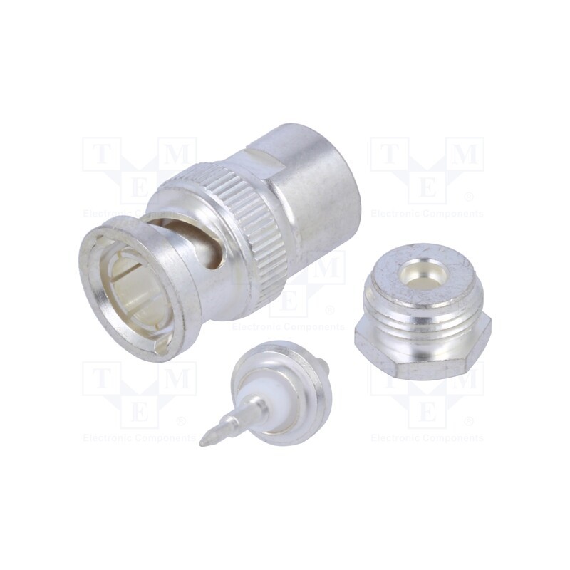 1 pcs x TE Connectivity - 1-1478403-0 - BNC Str Plg PS 75Ohm Silver RG179B/U, 18