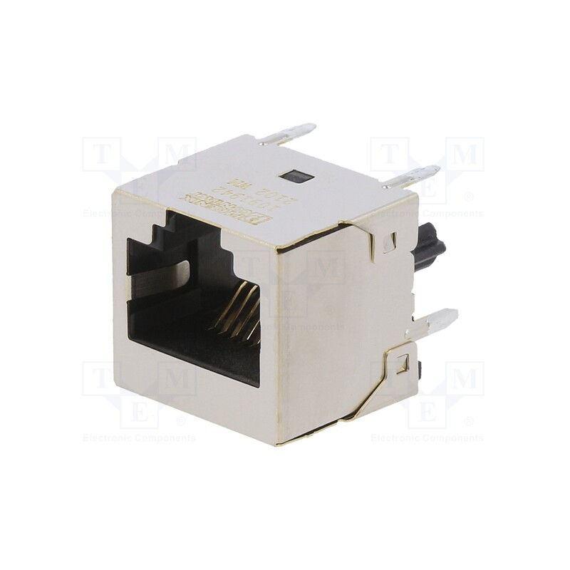 1 pcs x PHOENIX CONTACT - 1091942 - Socket, RJ45, PIN: 8, gold-plated, Layout: 8p8c, on PCBs, THT