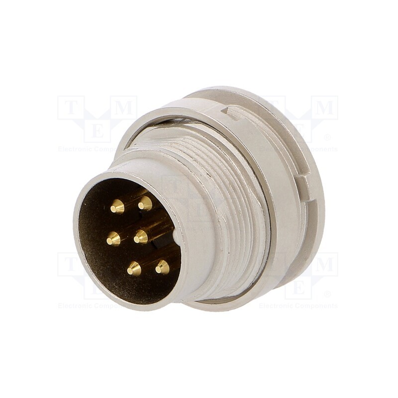 1 pcs x LUMBERG - SGV 60 - Connector: M16, socket, male, soldering, PIN: 6, 5A, 250V, IP40