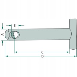 Pin 19mm 11mm 116mm 134mm granite