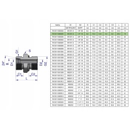 Hydraulic connection m12x1 5 06l x 1 4 Warynski