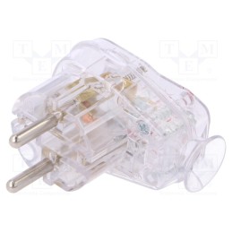 1 pcs x TIMEX-ELEKTRO - AWA-ŁK TR - Connector: AC supply, male, plug, 2P+PE, 250VAC, 16A, for cable