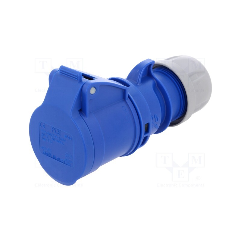 1 pcs x PCE - 213-6 - Connector: AC supply, socket, female, 16A, 230VAC, IEC 60309, IP44