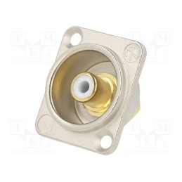 1 pcs x NEUTRIK - NF2D-9 - NYS367(RCA)WHITE IN NI D-HOUSING