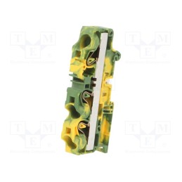 1 pcs x TE Connectivity - 1SNK712151R0000 (ZK16-PE-3P) - Splice terminal: rail, 0.5÷16mm2, ways: 1, terminals: 3, Width: 12mm