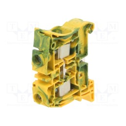 1 pcs x TE Connectivity - 1SNK512150R0000 (ZS25-PE) - Splice terminal: rail, 0.5÷25mm2, ways: 1, terminals: 2, Width: 12mm