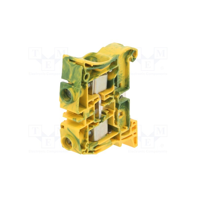 1 pcs x TE Connectivity - 1SNK512150R0000 (ZS25-PE) - Splice terminal: rail, 0.5÷25mm2, ways: 1, terminals: 2, Width: 12mm