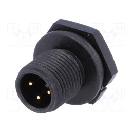 1 pcs x AMPHENOL LTW - LTWM12P-03PMMS-SC - Socket, M12, PIN: 3, male, A code-DeviceNet / CANopen, soldering