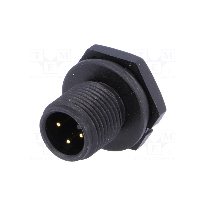 1 pcs x AMPHENOL LTW - LTWM12P-03PMMS-SC - Socket, M12, PIN: 3, male, A code-DeviceNet / CANopen, soldering