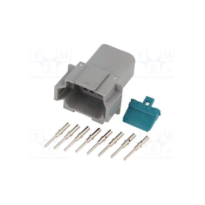 1 pcs x AMPHENOL - AT04-08PA-KIT01 - Connector: wire-wire, AT, male, plug, for cable, PIN: 8, crimped