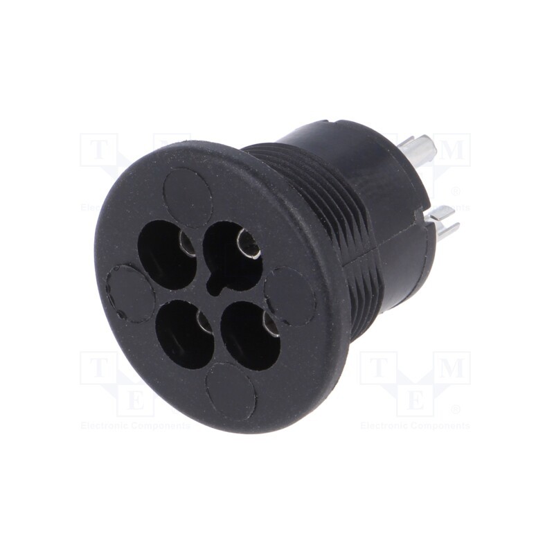 1 pcs x BULGIN - SA2368 - Connector: circular, socket, female, PIN: 3, tinned, soldering, 3A