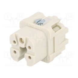 1 pcs x MOLEX - 93601-0129 - Connector: HDC, contact insert, female, S-A, PIN: 5, 4+PE, size 3A