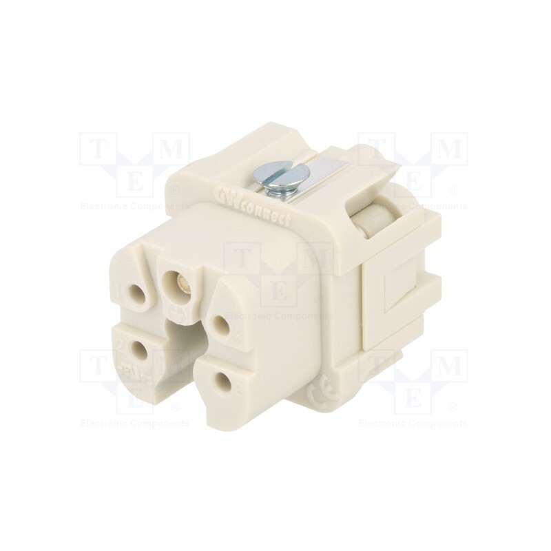1 pcs x MOLEX - 93601-0129 - Connector: HDC, contact insert, female, S-A, PIN: 5, 4+PE, size 3A
