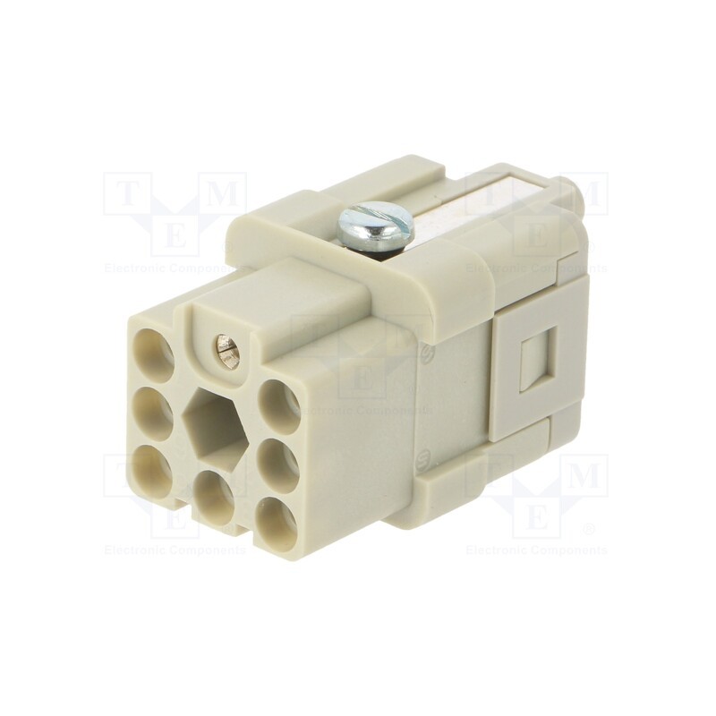 1 pcs x AMPHENOL - C14610B00750012 - Connector: HDC, contact insert, female, C146,heavy|mate Q, PIN: 8