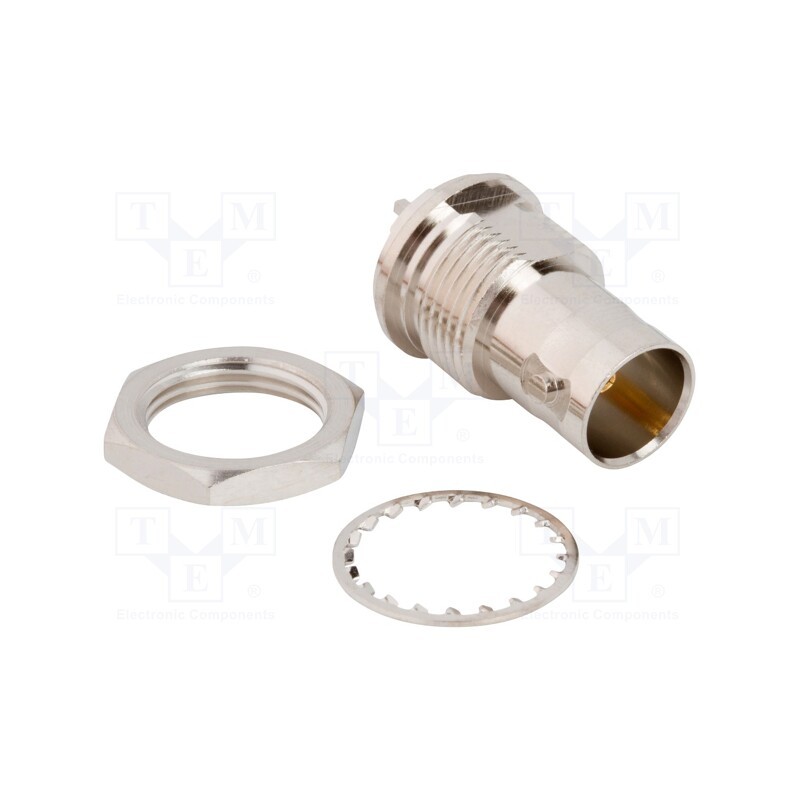 1 pcs x AMPHENOL RF - 031-70576-12G - Socket, BNC, female, straight, 75Ω, THT, PTFE, gold-plated