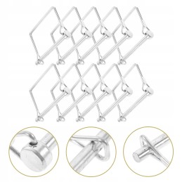 Locking pin, galvanized steel wire, spring, 10 pcs